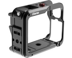Cage métallique Ulanzi IN-02 pour Insta360 Ace et Ace Pro - Avec Basis magnétique à dégagement Quick - Double support pour griffe froide - Aluminium - Zwart