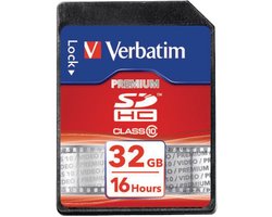 Verbatim Premium 32GB SDHC Klasse 10 flashgeheugen