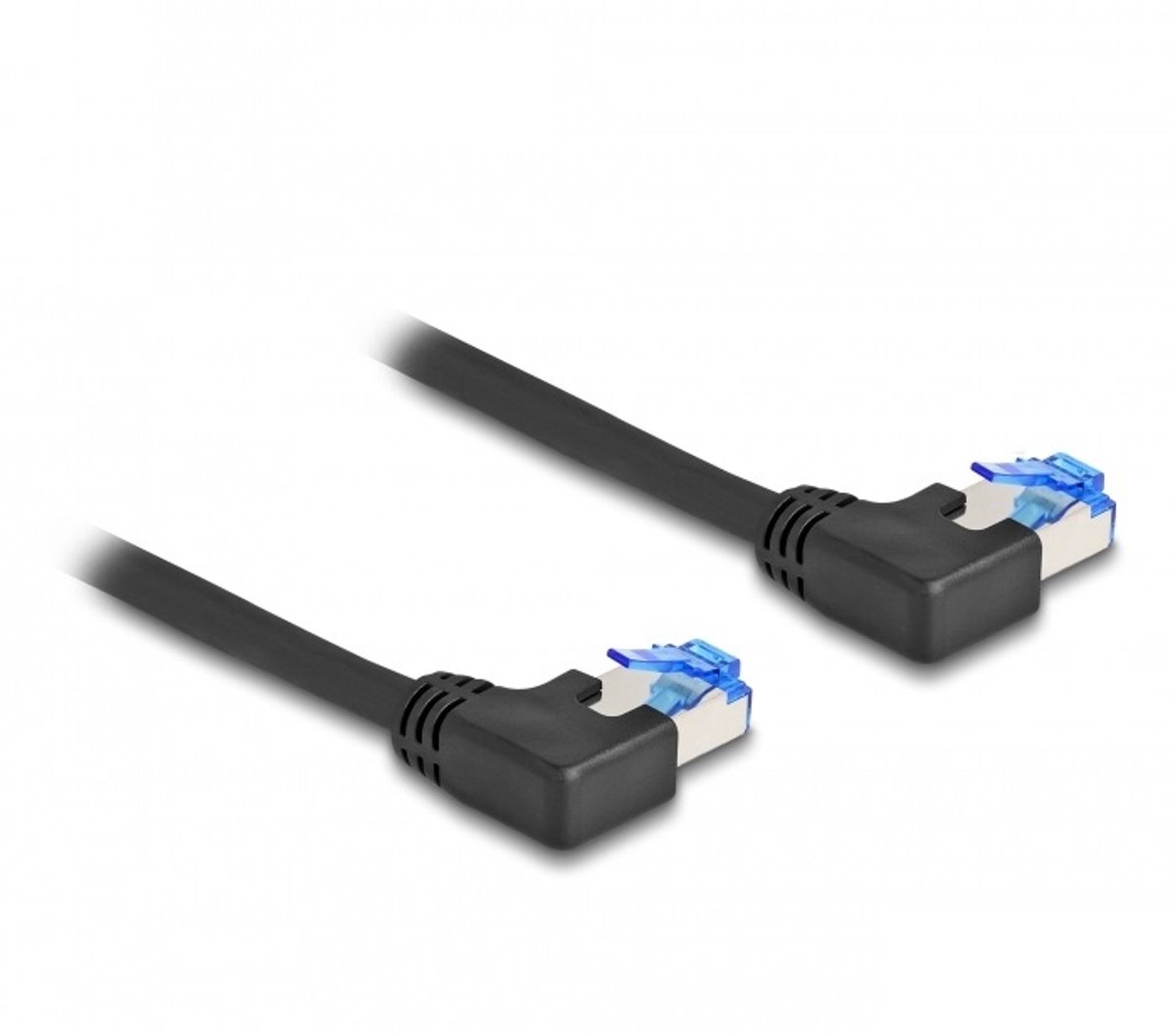 Image of SFTP CAT6a netwerkkabel | haaks (rechts) / haaks (rechts) | zwart | LSZH | 2 meter