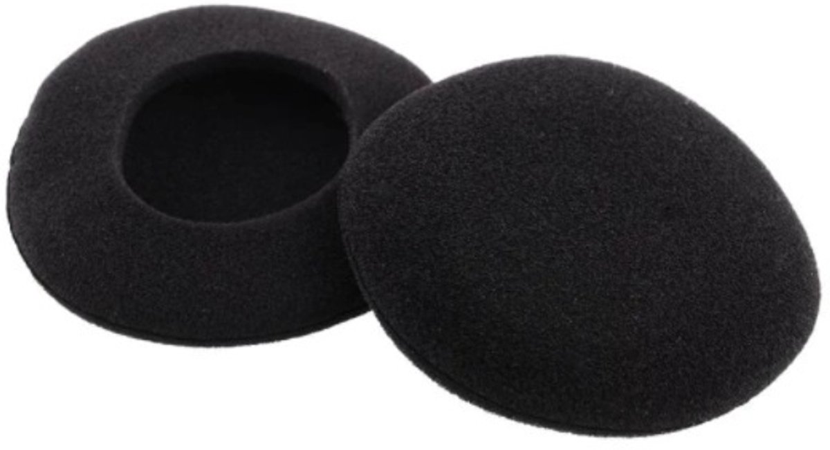 Oorkussens voor hoofdtelefoons - universeel - 35 mm - 10 stuks / zwart