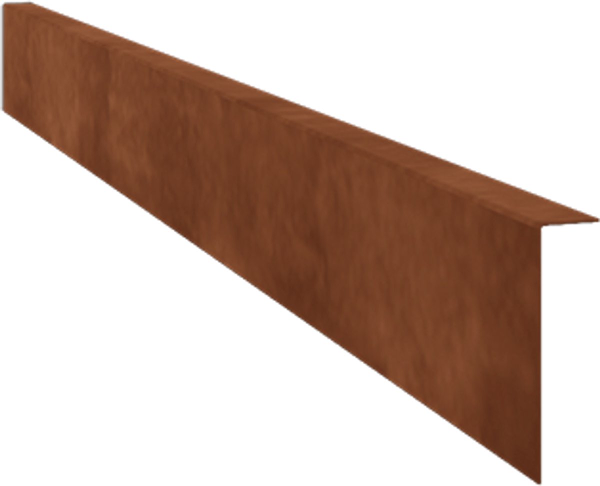 Cortenstaal borderrand - Gezet - Hoogte 12 cm - 150 cm - Roestkleur - MySteel