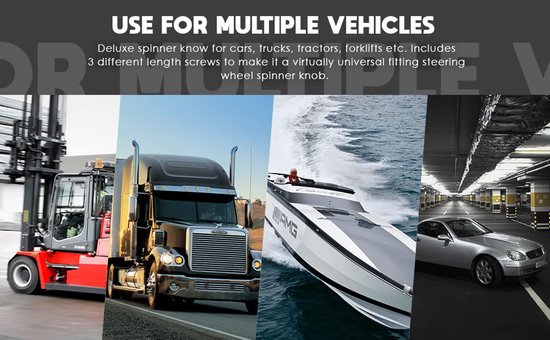 Universeel Deluxe Stuurwiel voor Auto's en Vrachtwagens van Universeel — afbeelding 3