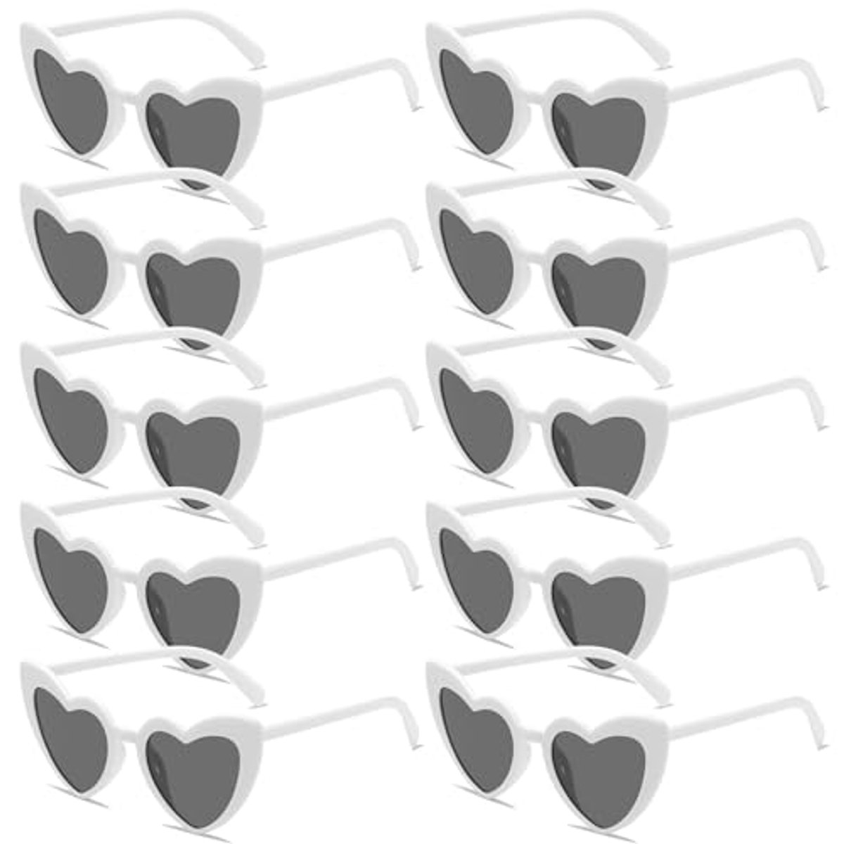 Hartvormige zonnebril set - Feestelijke accessoires voor bruiloften en evenementen