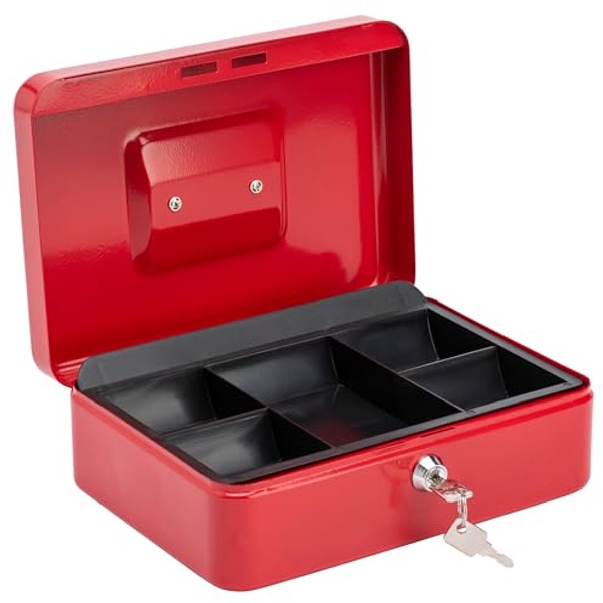 Geldcassette Rood 25,4 cm - Betrouwbare Opslag voor Contant Geld