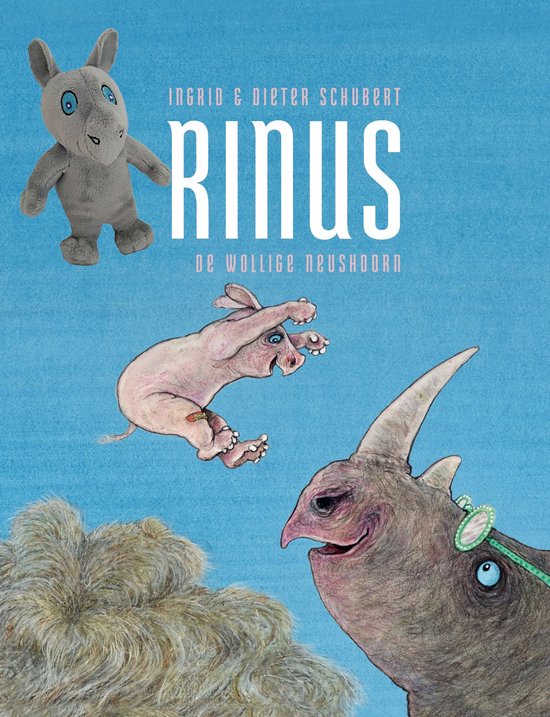 Rinus, de wollige neushoorn met knuffel