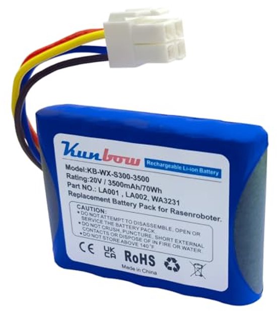 20V Accu 3500mAh voor Robotmaaiers Universeel - 20V - €97,63