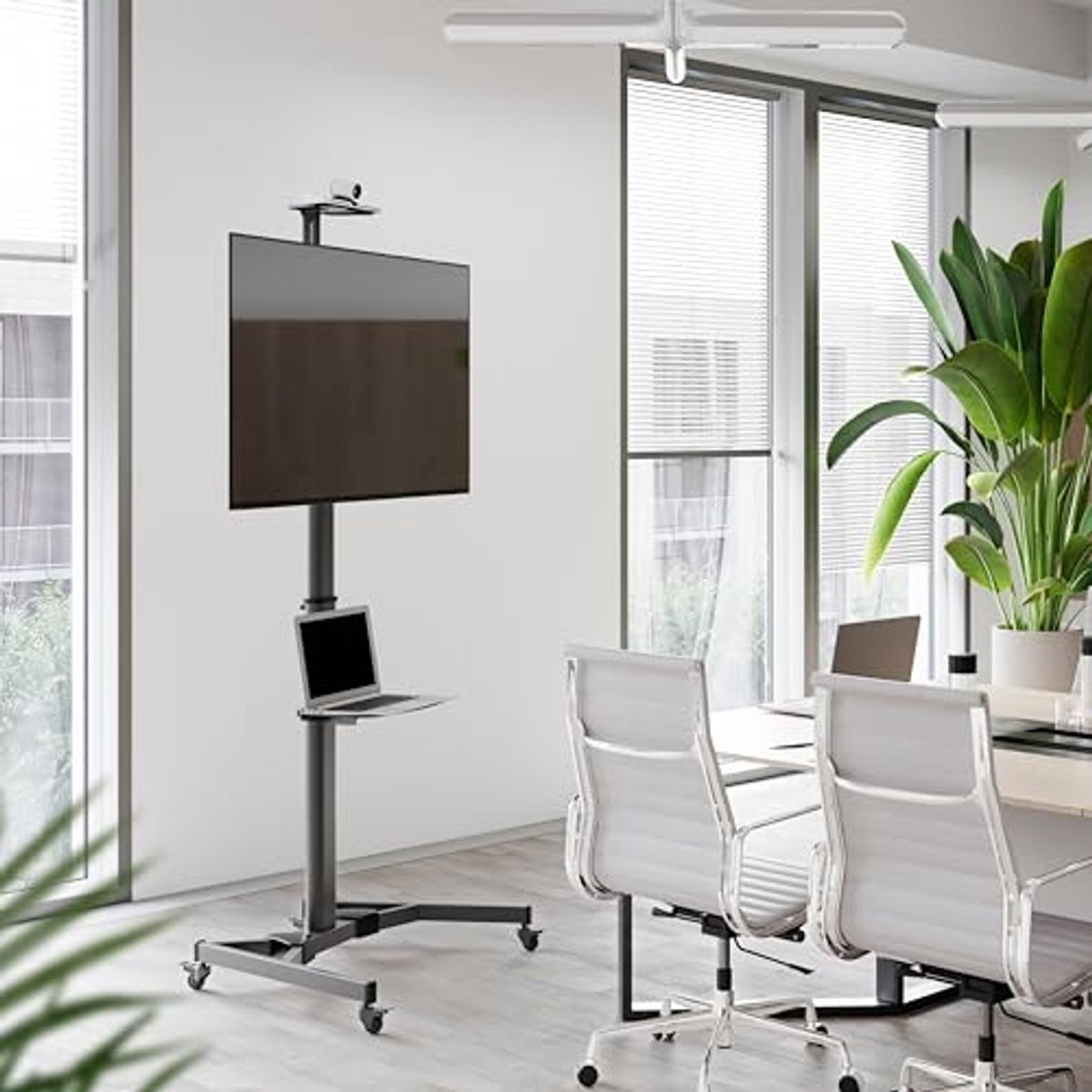 Verstelbare TV Stand met Wielen voor 40-75 Inch Televisies