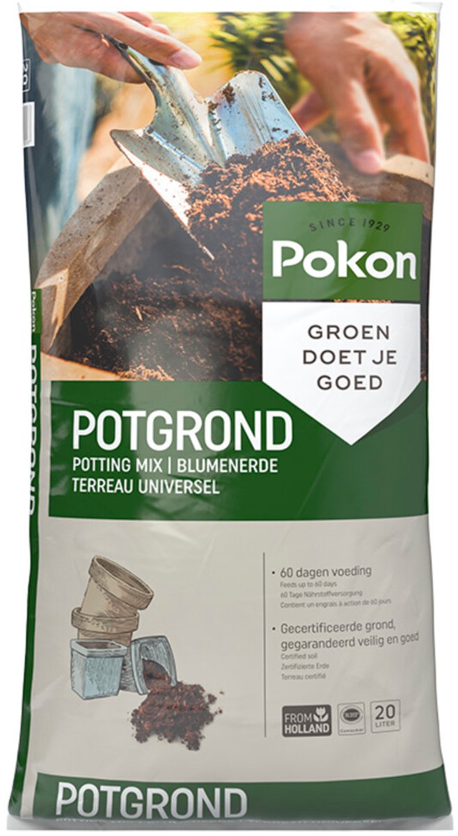 Pokon Potgrond Universeel - 3 x 20 liter - Voordeelverpakking