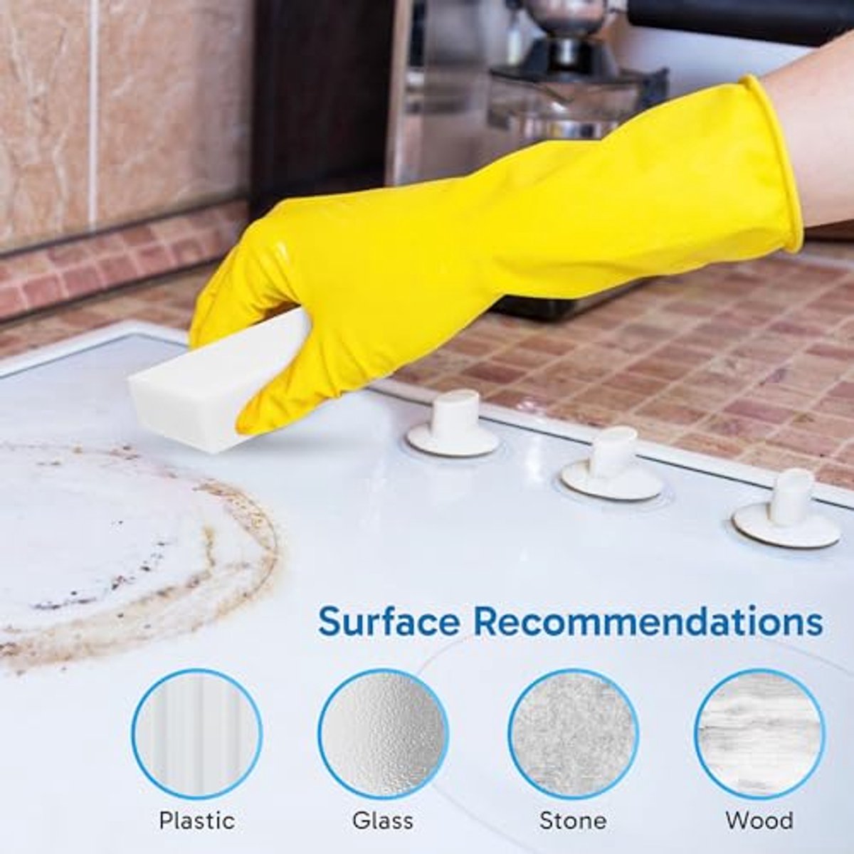 20 stuks Extra Grote Gumsponsen - Duurzame Melamine Sponzen voor Multi-oppervlakken