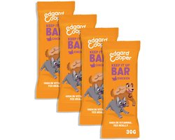 Edgard & Cooper 4x Hondensnack - Kip Keep It Up Bar (4 x 30g reep), Graanvrij, Eiwitrijk vers vlees, vol essentiële aminozuren voor gezonde binnenkant