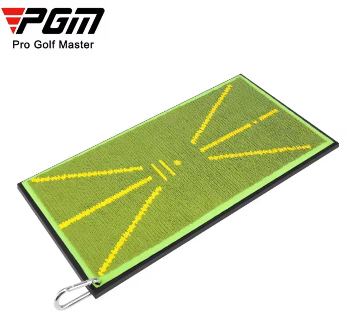PGM Golf Slagmat – Compacte Strike Pad 21x41cm – Trainingsmat voor Swing Analyse – Inclusief Haak – Ideaal voor Indoor & Outdoor Oefeningen