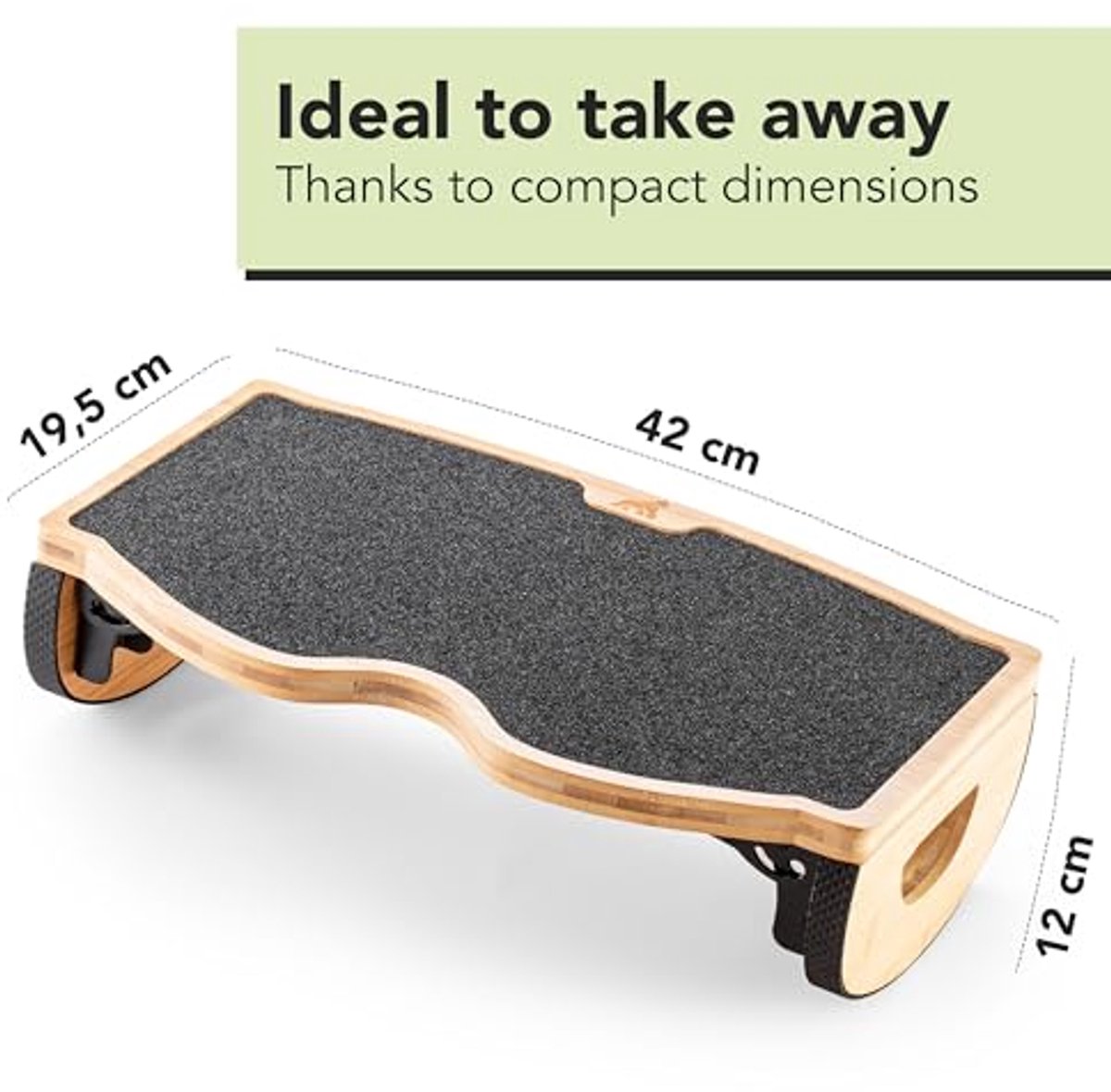 Ergonomische Bamboe Voetensteun - Antislip Voetensteun Onder Bureau - Duurzaam en Modern Design