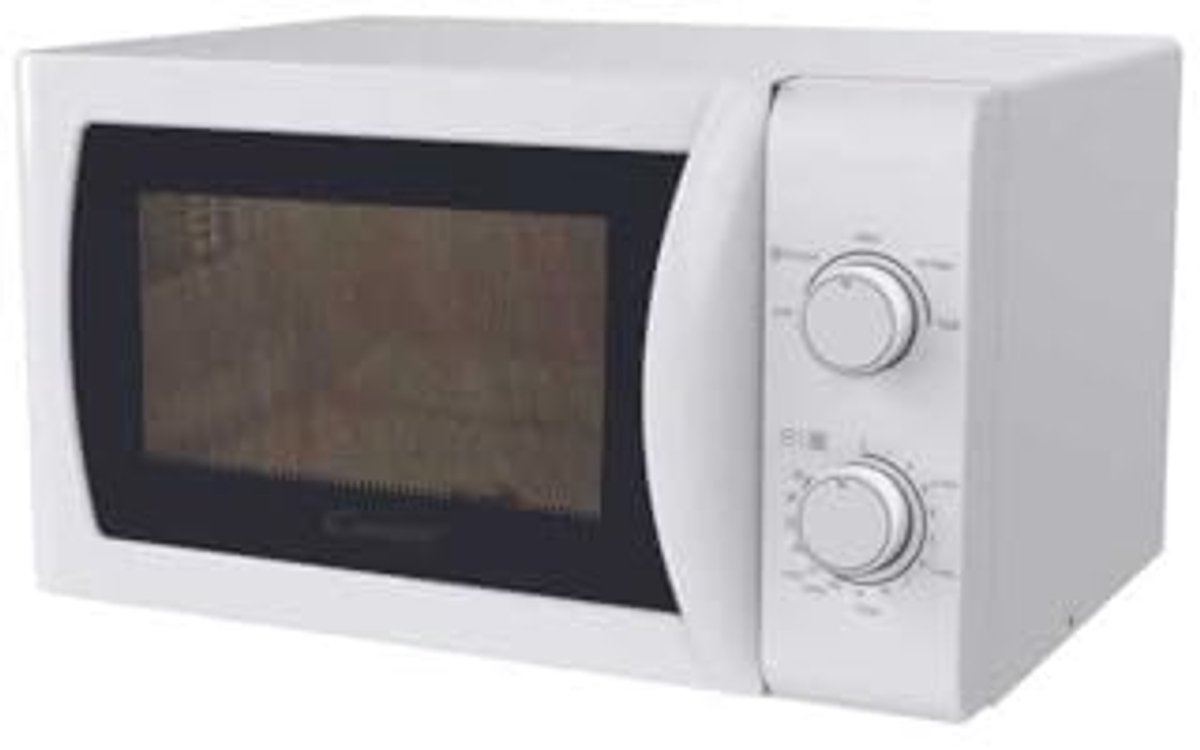 Magnetron 700W 20L met Ontdooifunctie en Draaiplateau - Wit