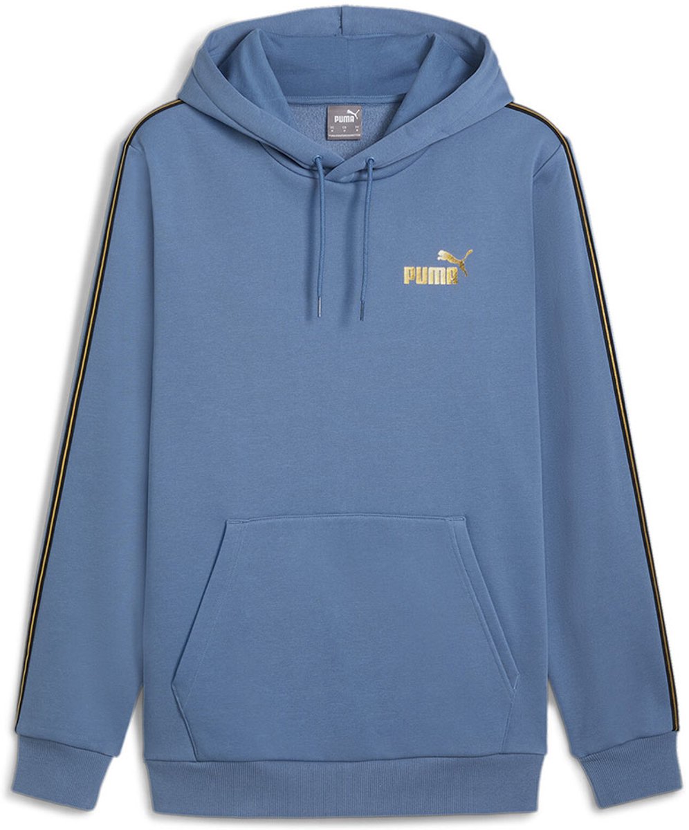 Puma Ess Tape Minimal Hoodie S Man Blauw