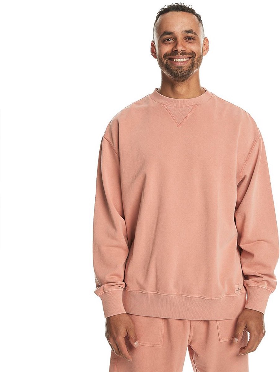 Quiksilver Natural Dye Sweatshirt L Man Canyon Clay