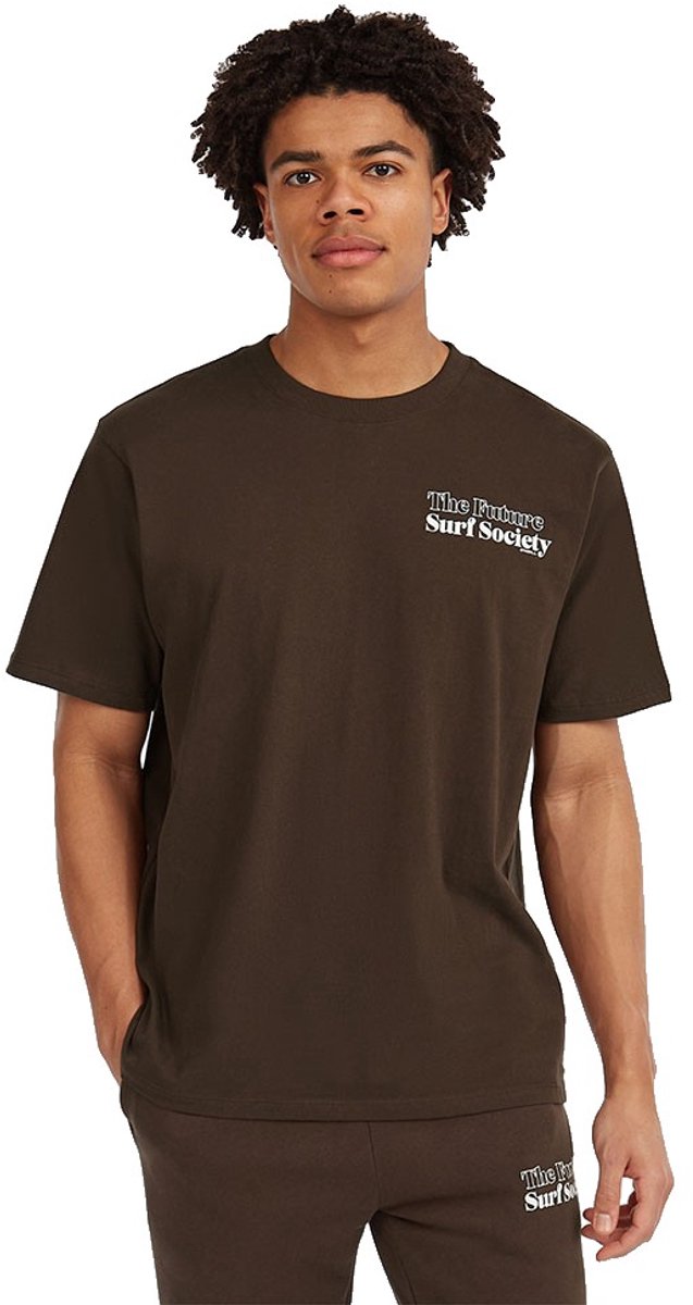 O´neill The Future Surf Society T-shirt Met Korte Mouwen L Man Coffee Bean
