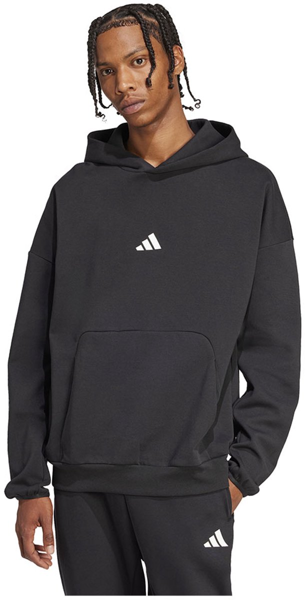 Adidas Future Icons Small Logo Hoodie S Regular Man Zwart