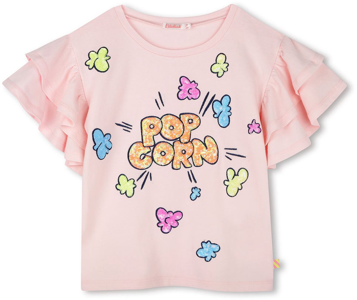Billieblush - T-Shirt popcorn - Roze - Maat 104