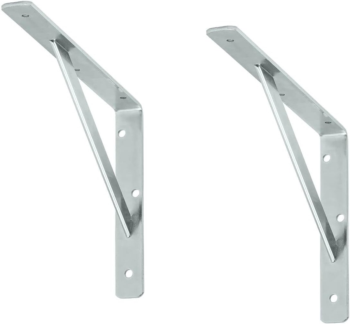 siwitec plankdrager 400 x 250 x 30 mm, verzinkt, set van 2, draagvermogen 150 kg, plankdrager, webconsole