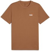 Puma Ess 2 Color Small Nº1 Logo T-shirt Met Korte Mouwen Bruin S