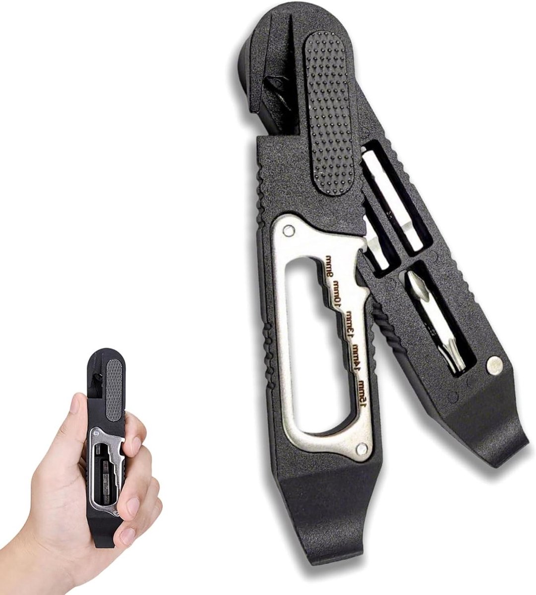 Allecto plus - Fietsreparatiegereedschap 14-in-1 voor mountainbike, handgereedschap, tas zwart