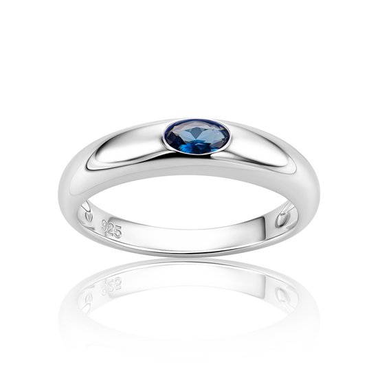 Ring Miore en Argent 925 avec saphir pour femme - Ring hypoallergénique - Cerceaux faites main