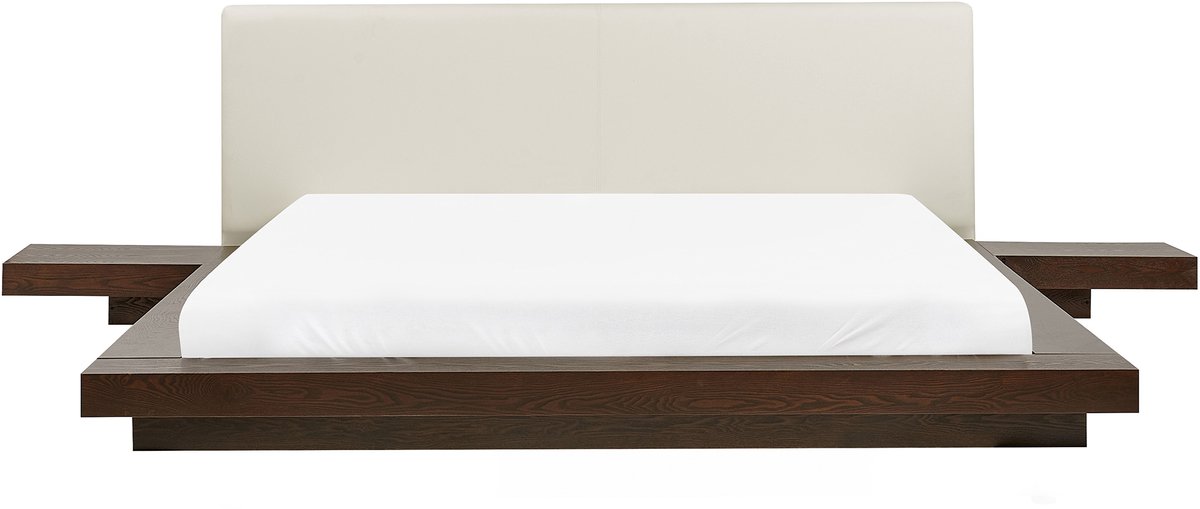 Beliani ZEN - Waterbed - Donkerbruin - 180 x 200 cm - MDF