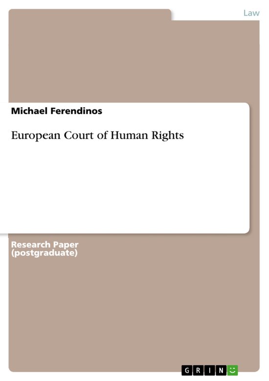 European Court of Human Rights - cover