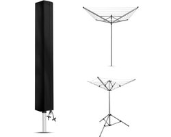 Elkuaie Droogrek Hoes - Waterdichte Droogrek Bescherming Tegen Wind 168x30cm - Bescherming Tegen Regen En Zon - 1 Stuks - Buiten Gebruik Zwart
