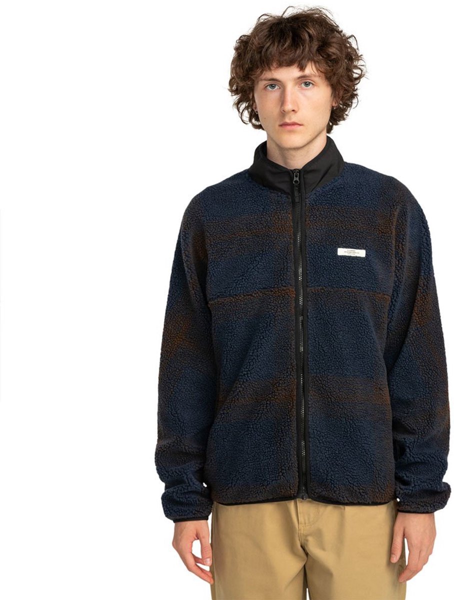 Element Classic Sherpa Sweatshirt Met Rits M Man Marineblauw