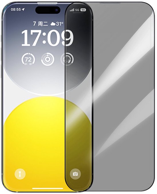 Privacy Screenprotector geschikt voor iPhone 14 / 13 / 13 Pro Screenprotector Prive - Solidenz Privacy Glas - Privacy Glass - Tempered Glass - Anti Spy Screen Protector - Gehard Glas