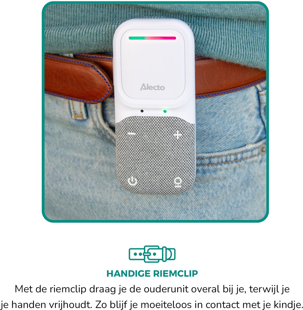 Alecto Babyfoon - Audio Babyfoon - Full Eco DECT - afbeelding 3