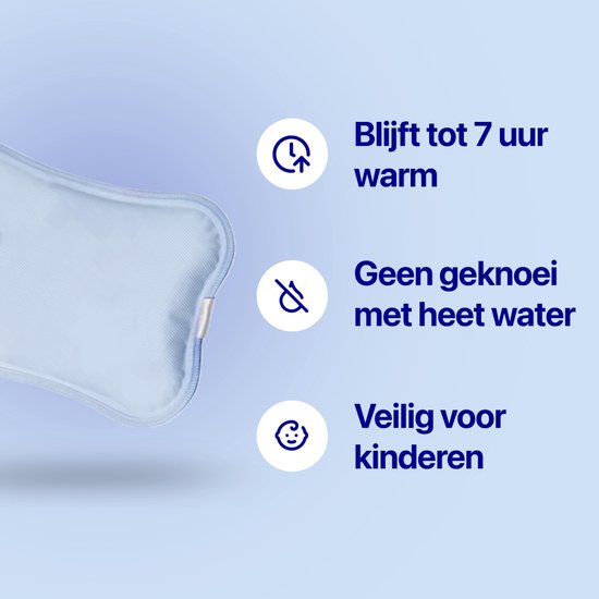 Living Needs Babykruik - Elektrische kruik - Kruik - Blauw — afbeelding 2