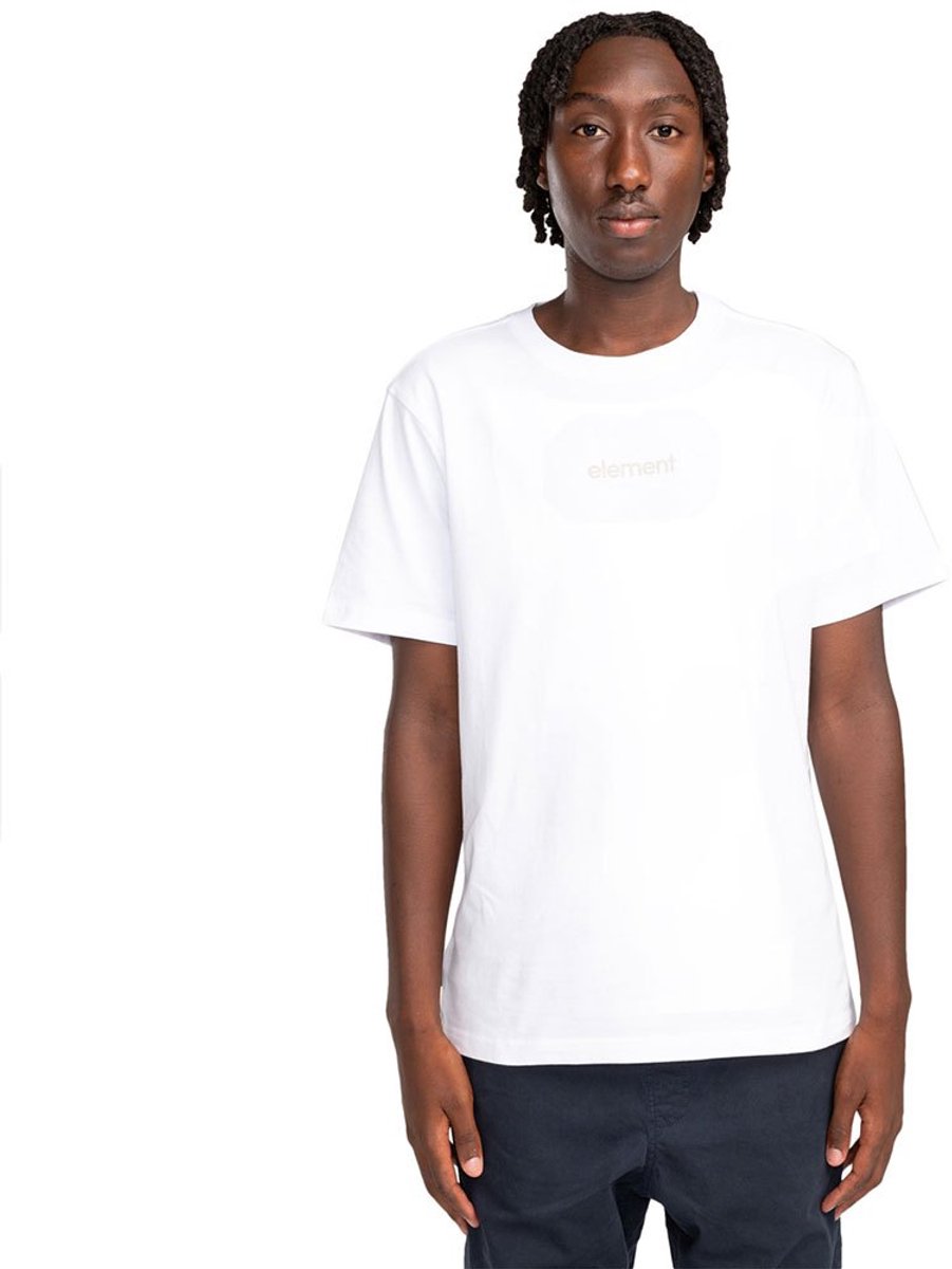 Element Simple Logo T-shirt Met Korte Mouwen M Man Wit
