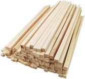 Joycabin 50 stuks houten blokken om te knutselen, 160 x 22 x 8 mm, knutselhouten blokken, houten bouwstenen, knutselblokken, houten stokjes, knutselen, hout voor doe-het-zelfprojecten en doe-het-zelf