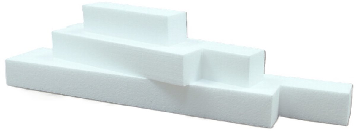Piepschuim vormen staaf/staven - 40 x 5 cm - hobby/knutselen materiaal - zelf decoreren