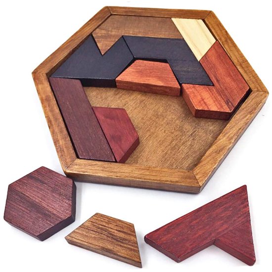 Houten tangram puzzel - speelgoed kopen? | Korting tot 21
