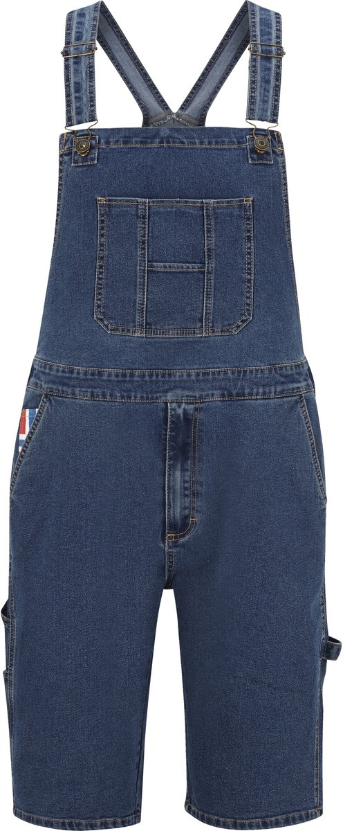 Jan Vanderstorm herren Bermuda - 68 - blauw - Plus Size