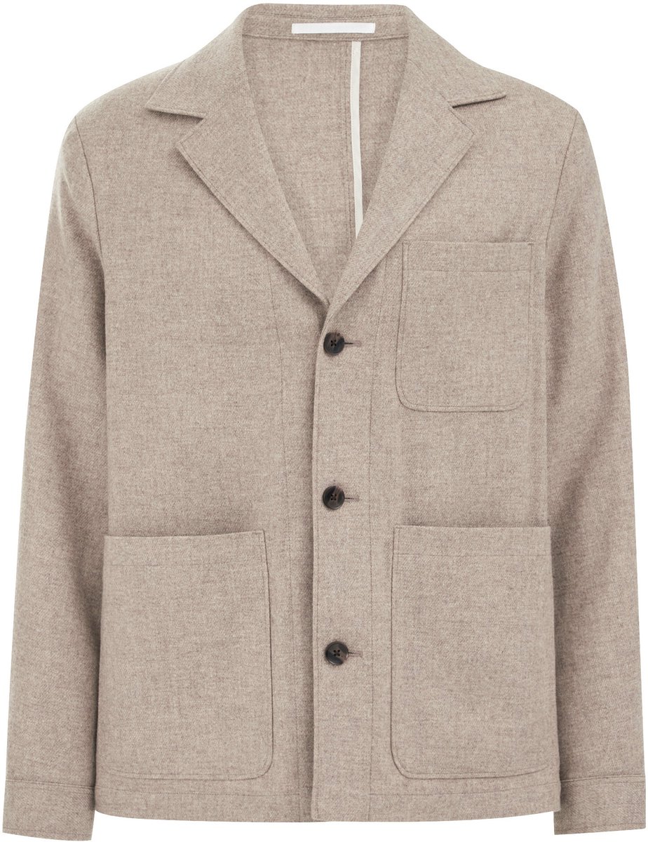 Van Gils Heren loose fit overshirt van wolmix