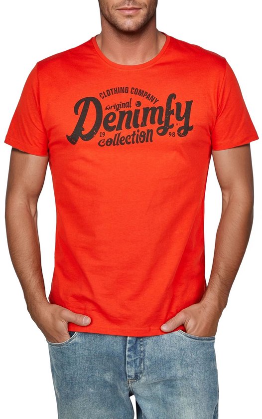 DENIMFY T-Shirt Homme DFNuri 4 Pack Regular Fit Multicolore XXL Col Rond Adultes