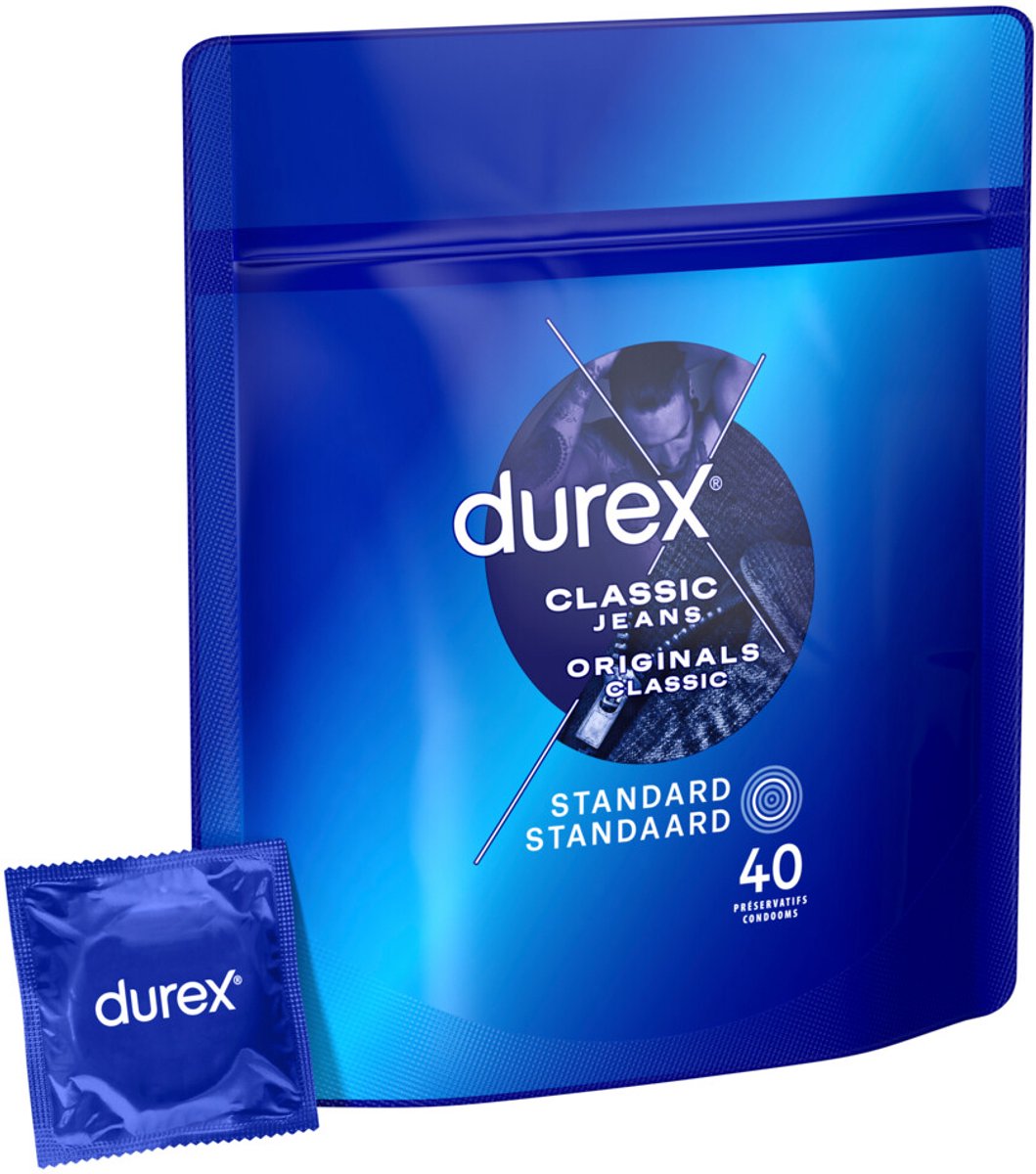 Bol.com Durex Classic Natural x40 - 3 Stuks - Voordeelverpakking aanbieding