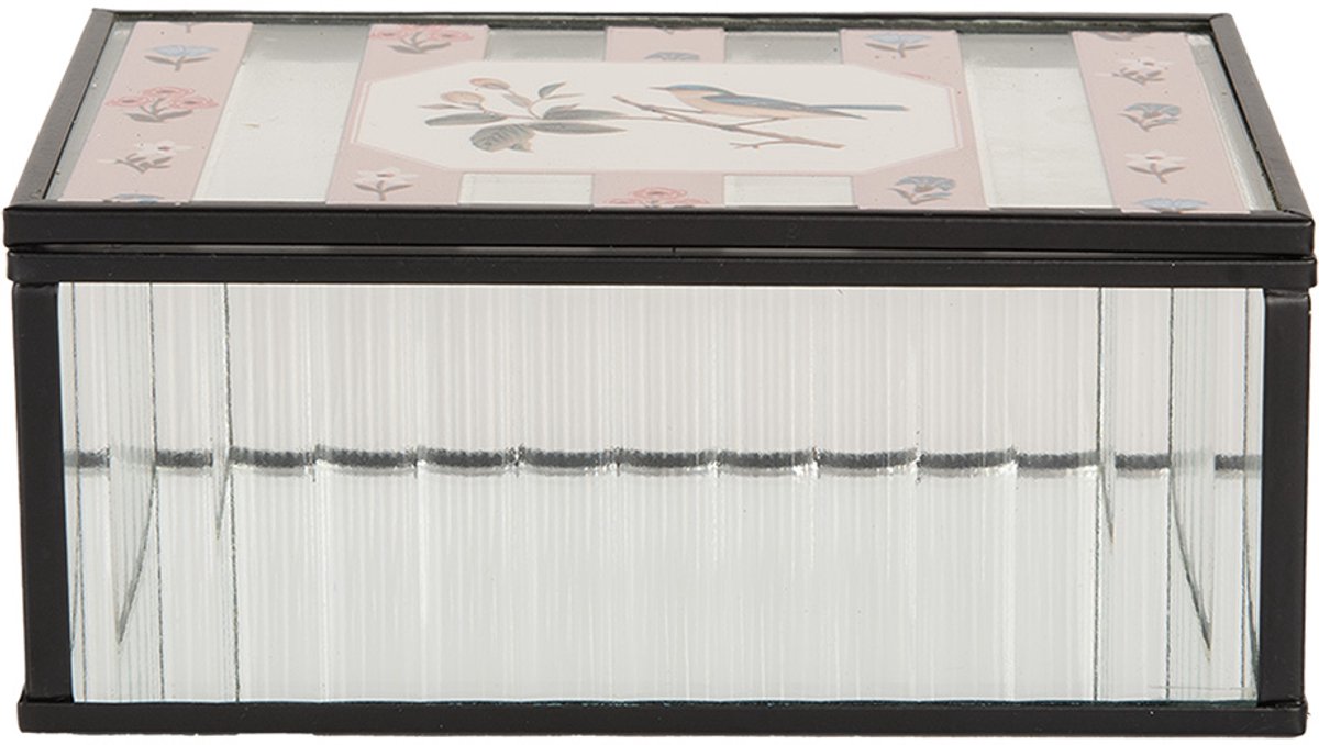 Clayre & Eef Sieradendoos 15x10x6 cm Transparant Glas