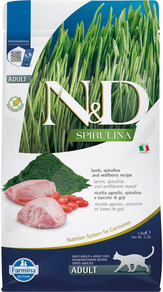 farmina Farmina N&D Spirulina Adult Cat - Lam - 1,5 kg