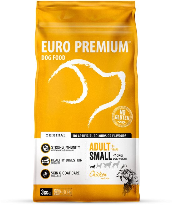 Euro-Premium Adult Small Kip - Rijst 3 kg