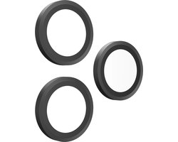 BodyGuardz Pure 3 Lensbeschermers – Geschikt voor iPhone 17 Pro & Pro Max – Gemaakt van gehard glas – Ongehinderde beeldkwaliteit – Eenvoudige installatie - Zwart