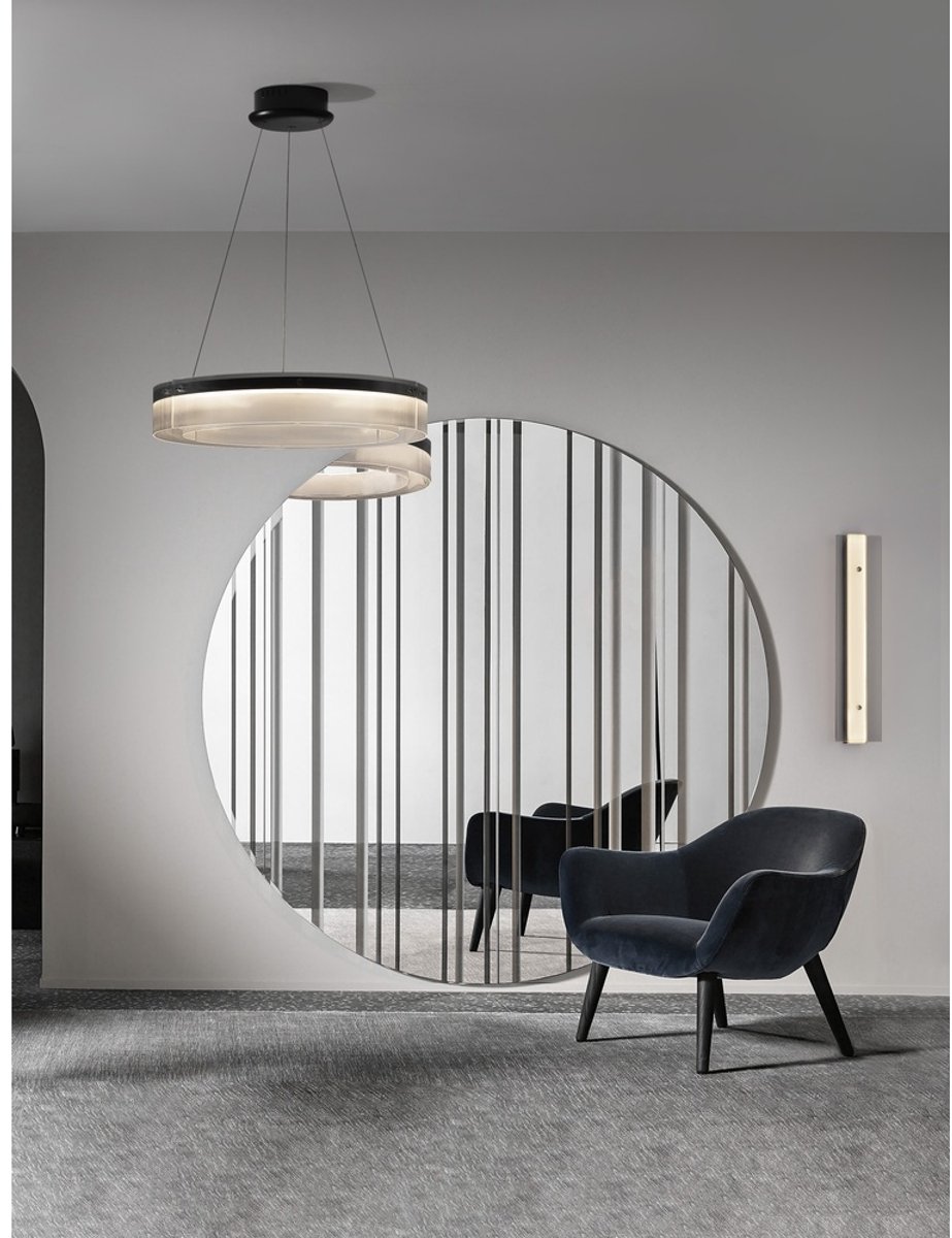Lyora Design hanglamp Pauline zwart met glas Ø 70cm - 9695262