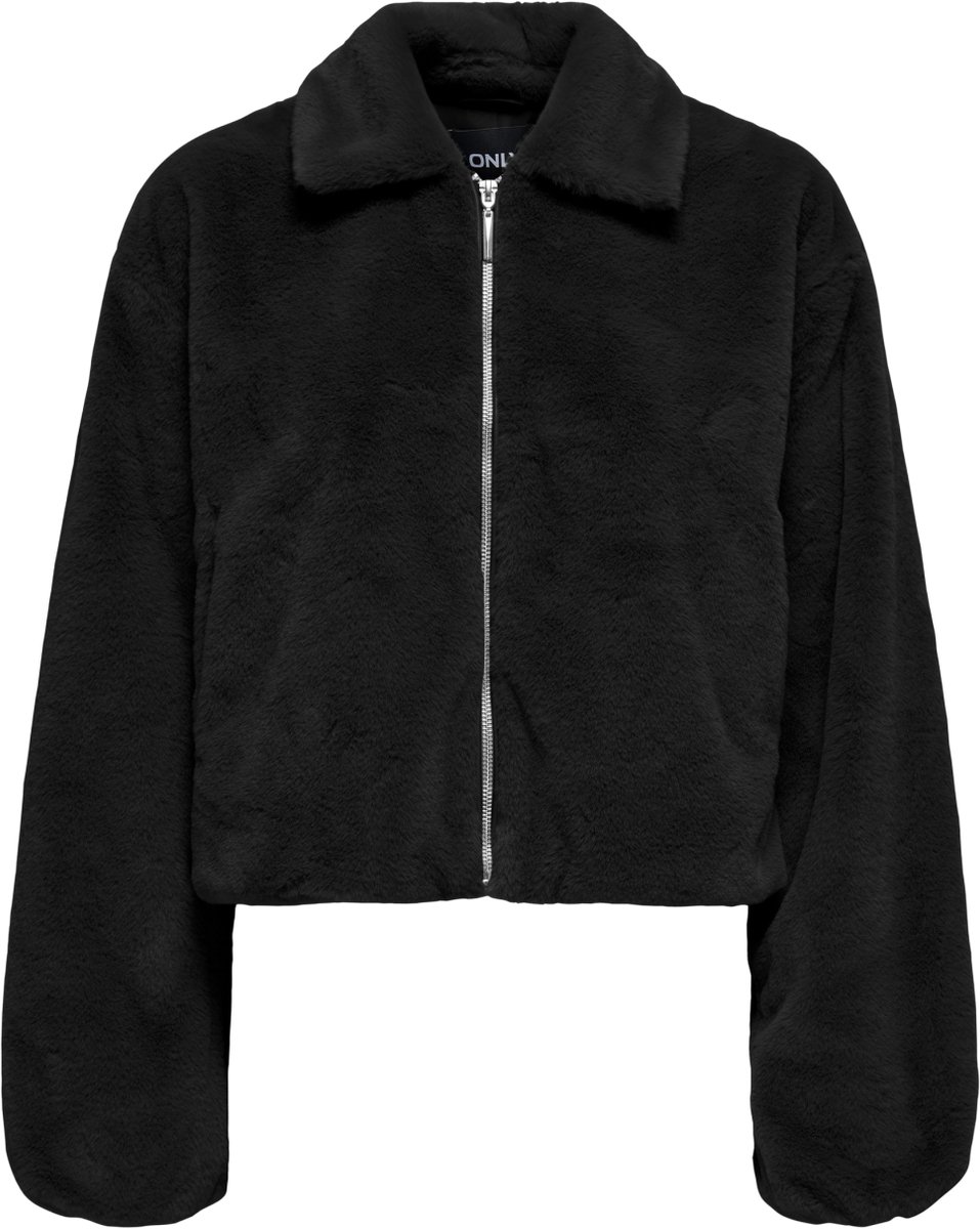 Only Jas Onldana Life Faux Fur Jacket Cc Otw 15348987 Black Dames Maat - S