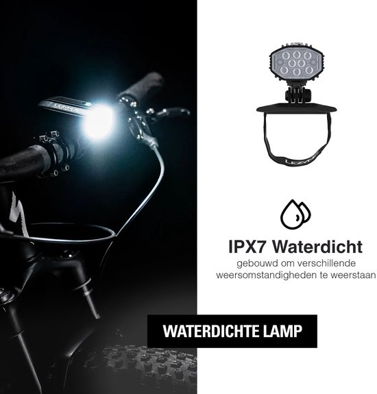 Lezyne Helmet Micro Drive Pro 1000+ - Fietslicht voorlicht - USB-C Oplaadbare Fietslamp - Incl. Helm Bevestiging - Waterdicht fietsverlichting - 1000 lumen - Zwart — afbeelding 4