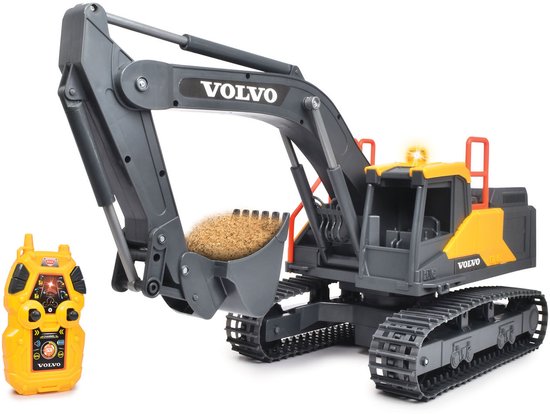 Dickie Toys RC Volvo Graafmachine - Vanaf 3 jaar - Licht en geluid - Bestuurbaar