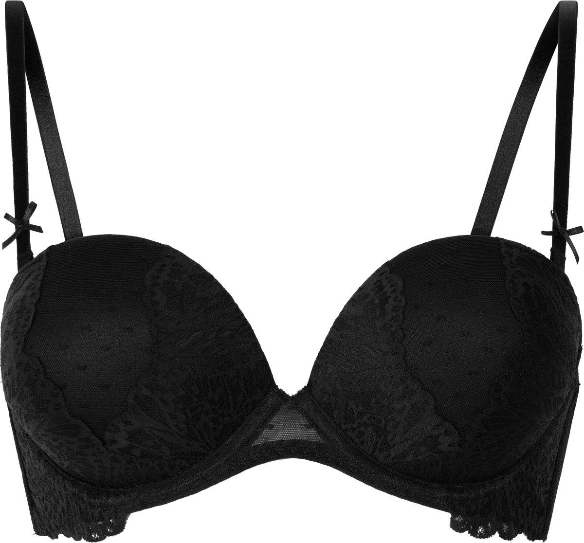 Hunkemöller Dames Lingerie Voorgevormde strapless beugel bh Posie - Zwart